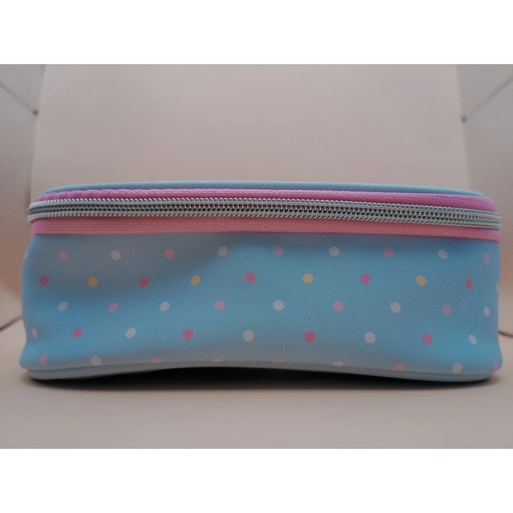 Pusheen Corp Blue Polka Dot Dessert Yum Cat‎ Pencil Pouch Case PN088 Kawaii NWT
